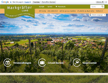 Tablet Screenshot of markgraefler-land.com